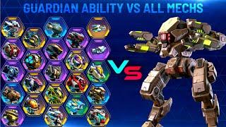 Guardian Ability vs All Mechs - Mech Arena