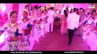 Indian Apsara Group for Bridal Entry exculisively by Jubilation Events & Weddings