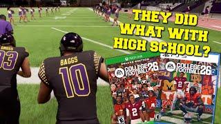 Let's Talk about Road to Glory in College Football 26... They Did What to High School?