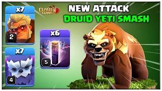 NEW HEALING TROOP ARMY | Th14 Yeti Druid Attack Strategy | Best Th14 Druid Attack in Clash of Clans