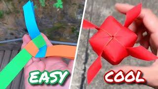 SPINNING Origami Baloon and Pinwheel | Easy Tutorial