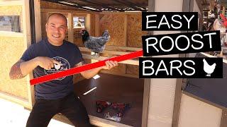 Adding Roost Bars to DIY Chicken Coop