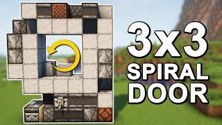 The BEST 3x3 Spiral Door in Minecraft 1.21 (Tutorial)