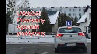 Błyskawicznie przerwany egzamin na prawo jazdy kat. B - Chojnice