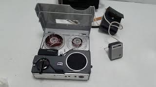 vintage Apolex Imperial portable reel to reel tape recorder as is SOLD