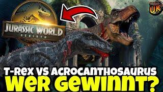 Wird er den T-Rex töten? Acrocanthosaurus VS T-Rex in Jurassic World Rebith | #jurassicworld