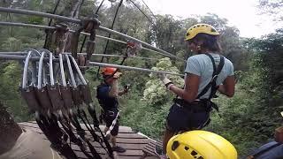 Zip-lining in the Big Island