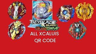 ALL XCALIUS QRCODE BEYBLADE BURST TURBO