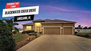 2812 Blackwater Creek Drive, Lakeland, FL | Stunning 5 Bed/3 Bath Home in Gated Community