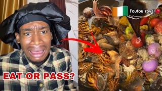 Austinecruise Reacts to Côte d'Ivoire Snail Soup! They don’t slice their onions!