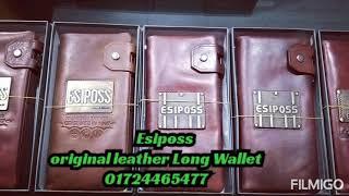 Original Esiposs leather long wallet