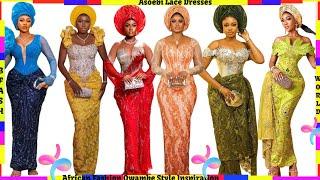 Asoebi/Owambe styles 2025| African Women  fashion | Stunning Asoebi lace  dresses for cute ladies