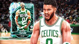 GALAXY OPAL JAYSON TATUM GAMEPLAY! THE FIRST AUCTIONABLE GALAXY OPAL IN NBA 2K25 MyTEAM!