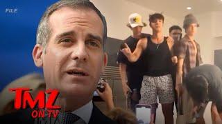 L.A. Mayor Garcetti Orders Power Shut Off At TikTok Influencer House | TMZ TV