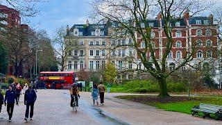 ️December Walk in LONDON | About to Rain | Hyde Park • Knightsbridge | 2024