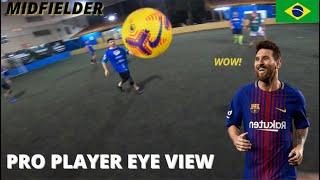 VISAO DE UM JOGADOR DE FUTEBOL, TENTEI JOGAR IGUAL O MESSI! POV