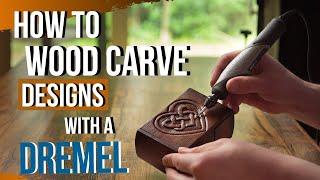 How to Wood Carve/Power Carve Designs With a Dremel