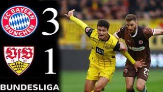  FC Bayern Munchen Vs. Fb Stuttgart 3-1 //Major Highlights.