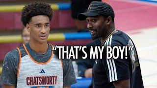 Gilbert Arenas Watches Son Alijah Arenas PUT ON A SHOW!