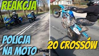 Policja na motocyklach VS 20 crossów - Otwarcie sezonu ! Odwiedziny u Enduro Alwernia