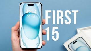 iPhone 15 First 15 Things To Do! (Tips & Tricks)