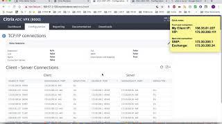 Citrix NetScaler   Mapping both sides of a proxy connection in GUI