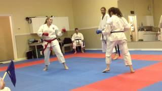 Shotokan Karate: Women's Kumite, Winnipeg Budokai x 2, Inter Dojo Shotokan League of MB 2013