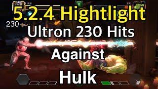 MARVEL超級爭霸戰 Act5 2.4 Highlight Ultron 230 Hits Against Hulk | MCOC