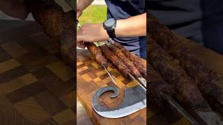 Рубленый шашлык на шампурах это очень просто и самое главное вкусно 