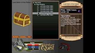 Adventure Quest Ultra Rare Item Hunt 10 Lost Helm of the Fallen Shop Location