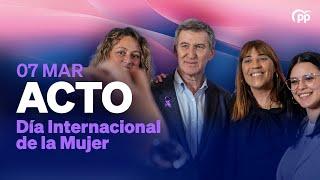 Feijóo participa en un acto con motivo del Día Internacional de la Mujer