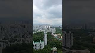 둔촌동에서 보는 롯데타워
