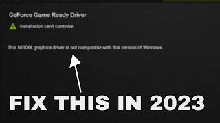 How To Fix Nvidia Driver Not Compatible With This Version Of Windows NEW 2022!