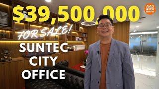 Singapore Office Property Tour - Inside a $39,500,000 million Suntec City Office 14,380sqft For Sale