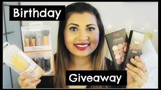 Birthday Giveaway (Closed)| Sleek Makeup, Real Techniques Brushes, Benefit Cosmetics | AllAboutAnika