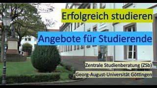 Zentrale Studienberatung – Erfolgreich studieren an der Uni Göttingen