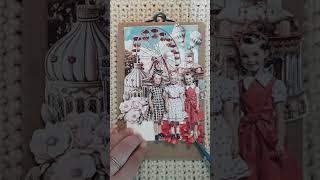 어릴적 추억속에~ #빈티지다이어리 #scrapbooking #asmr#1분다꾸#추억#레트로#디엘렌