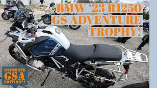 23 BMW R1250 GS Adventure Trophy Review and RIDE!