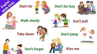 Learn 200+ Short Sentences For Kids | ⭐ Spoken English With kids | Daily Use English Sentences