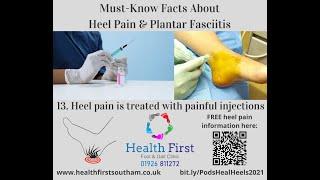 13th must know fact about heel pain & plantar fasciitis.