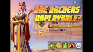 Are Archers Almost Unplayable? Archer Field Assessment - Rise of Kingdoms