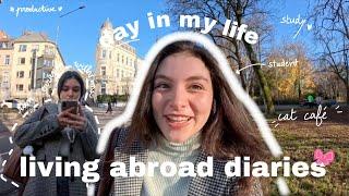 day in my life| cat cafe, studying, baking..