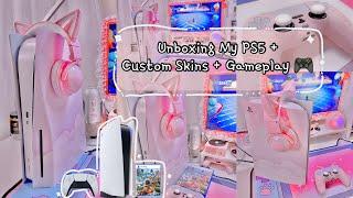 Unboxing My PS5 + Custom Skins + Accessories + Gameplay 