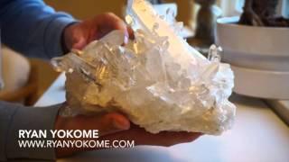 Clear Quartz Crystal For Healing & Clearing Negative Energy (Unwrapping)