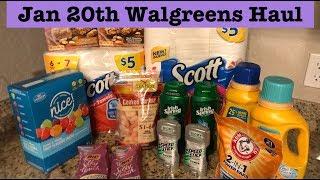 Walgreens Extreme Couponing Haul| Jan 20th| Only cost $1.46!!!!!