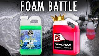 ADAMS MEGA FOAM vs CHEMICAL GUYS HONEYDEW FOAM CANNON SOAP BATTLE