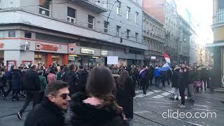 Anticovid protest Croatia, Zagreb