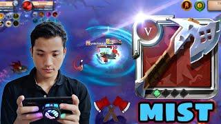 5.1cheap build battle axe 🪓 pvp in the mist || mobile gameplay -Albion Online