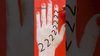 2 Number Easy Mehndi Trick #shorts #youtubeshorts #mehndidesign #viral