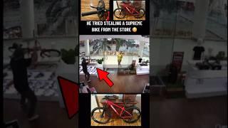 Guy tries to take Supreme New York Bike , any luck? #supreme